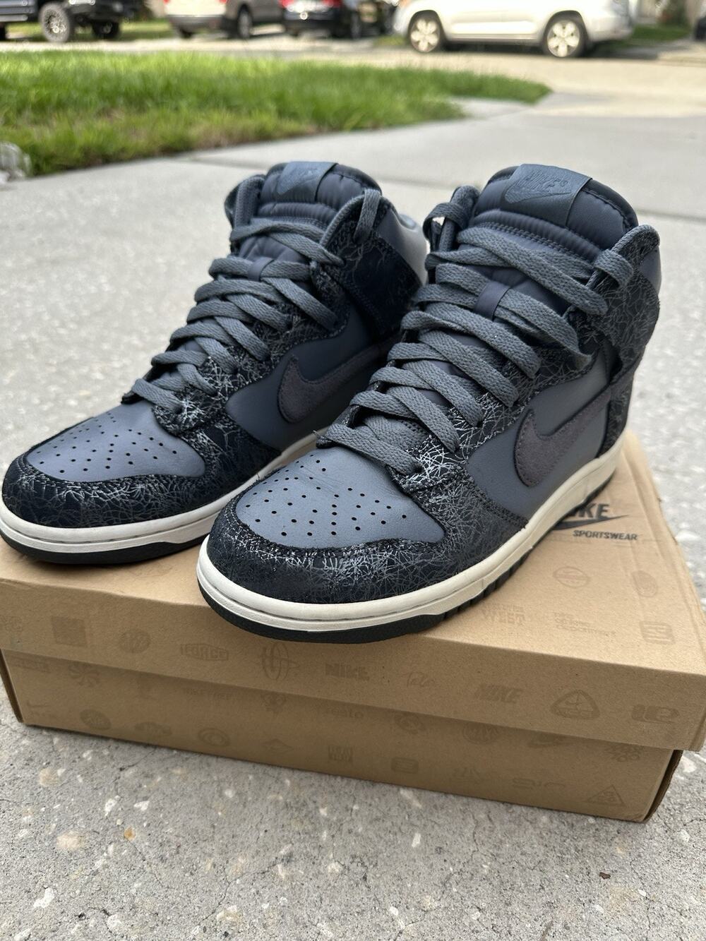 Sz 8.5(W) - Nike Dunk High 'Metallic Laser' (2011) - Excellent A+ Condition